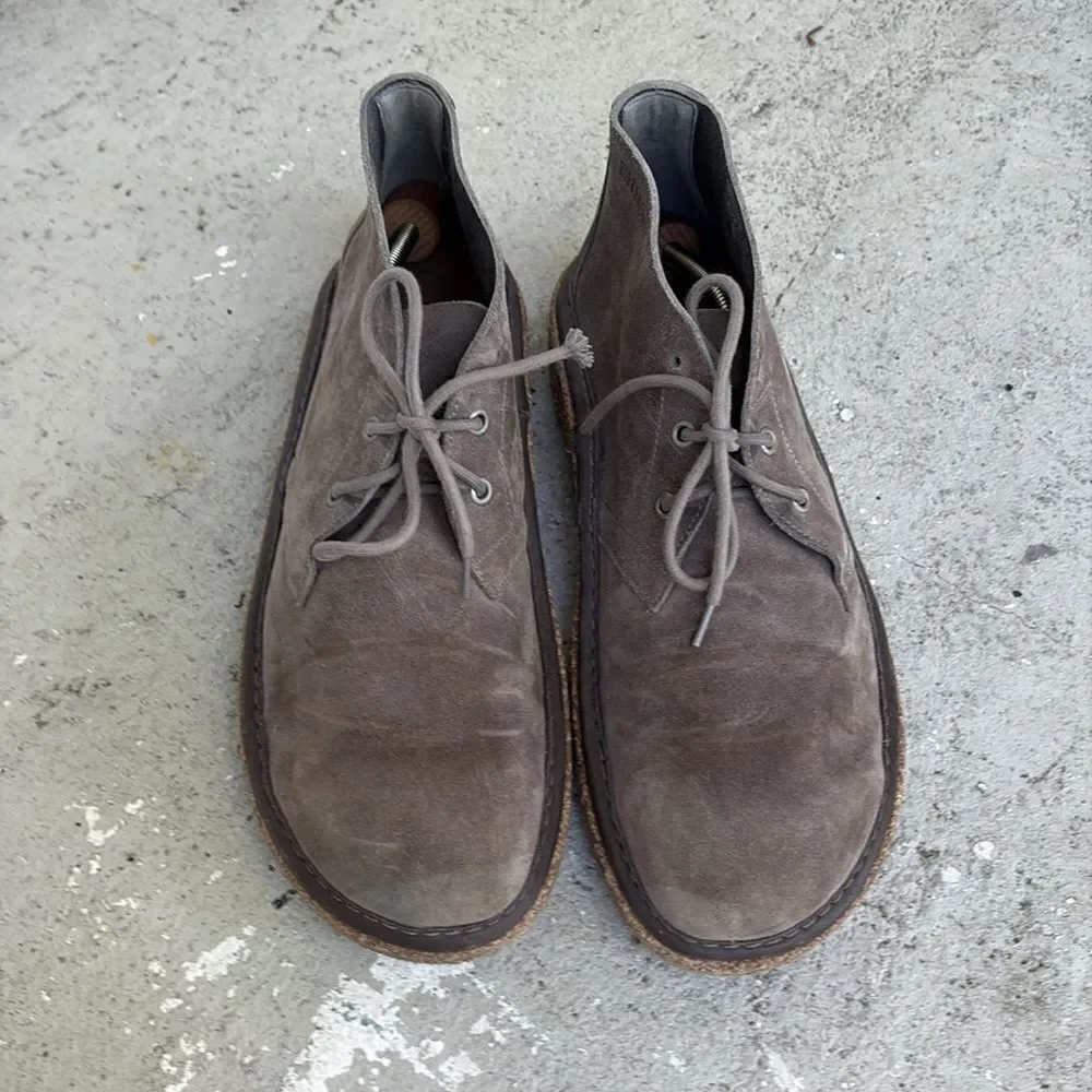 Birkenstock Milton, gray suede shoes/boots